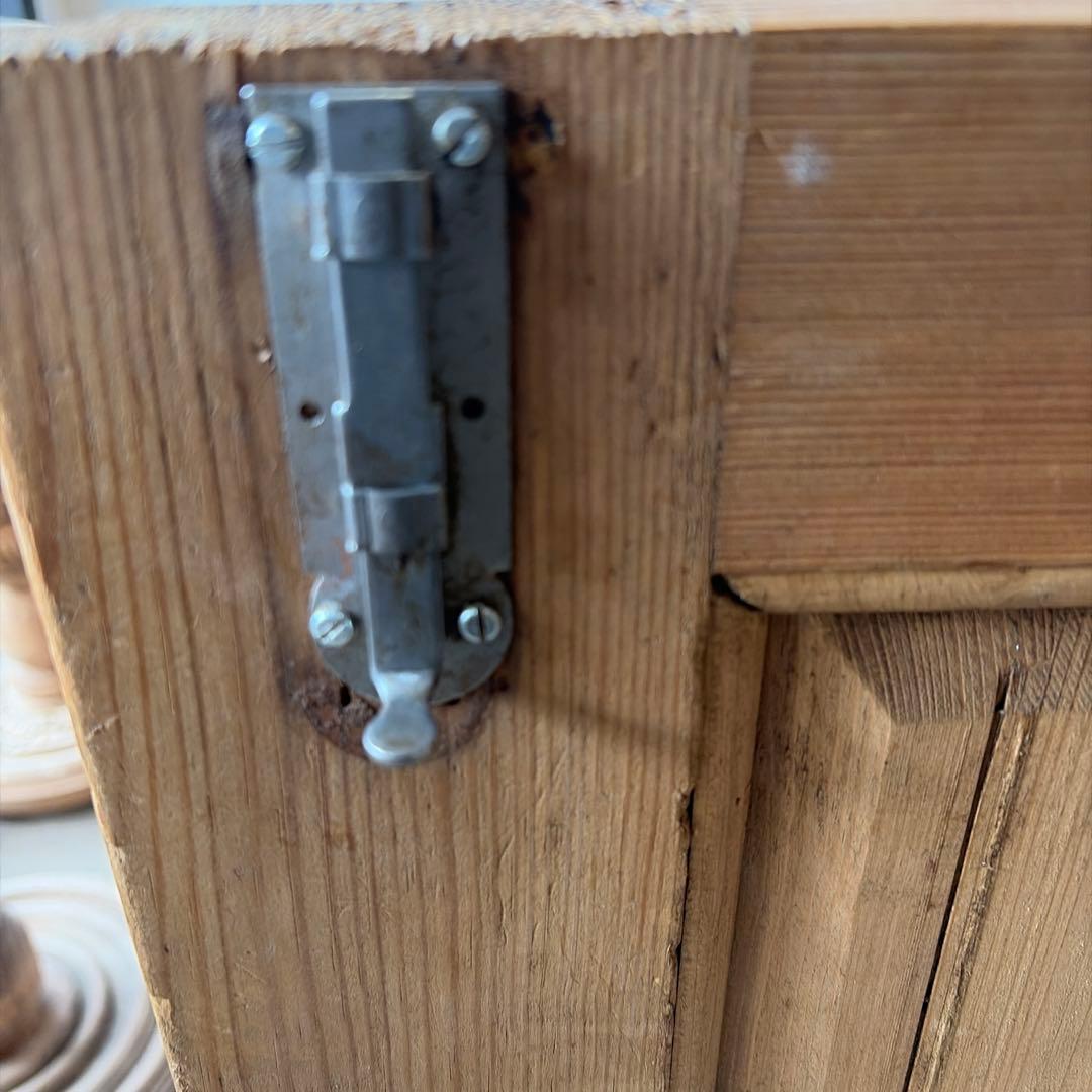 ビンテージ ガラス収納食器棚 キャビネット　ショーケース