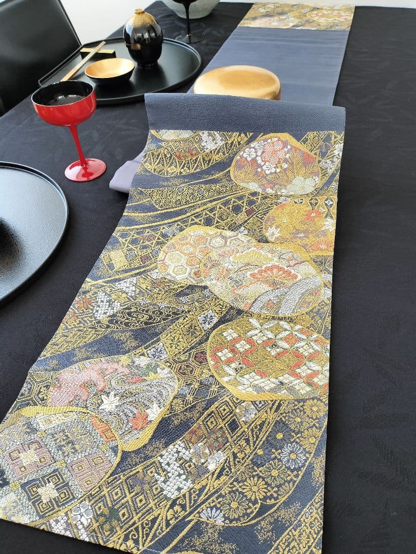 A467★新品‼️お祝い‼️袋帯テーブルランナー2m14cm