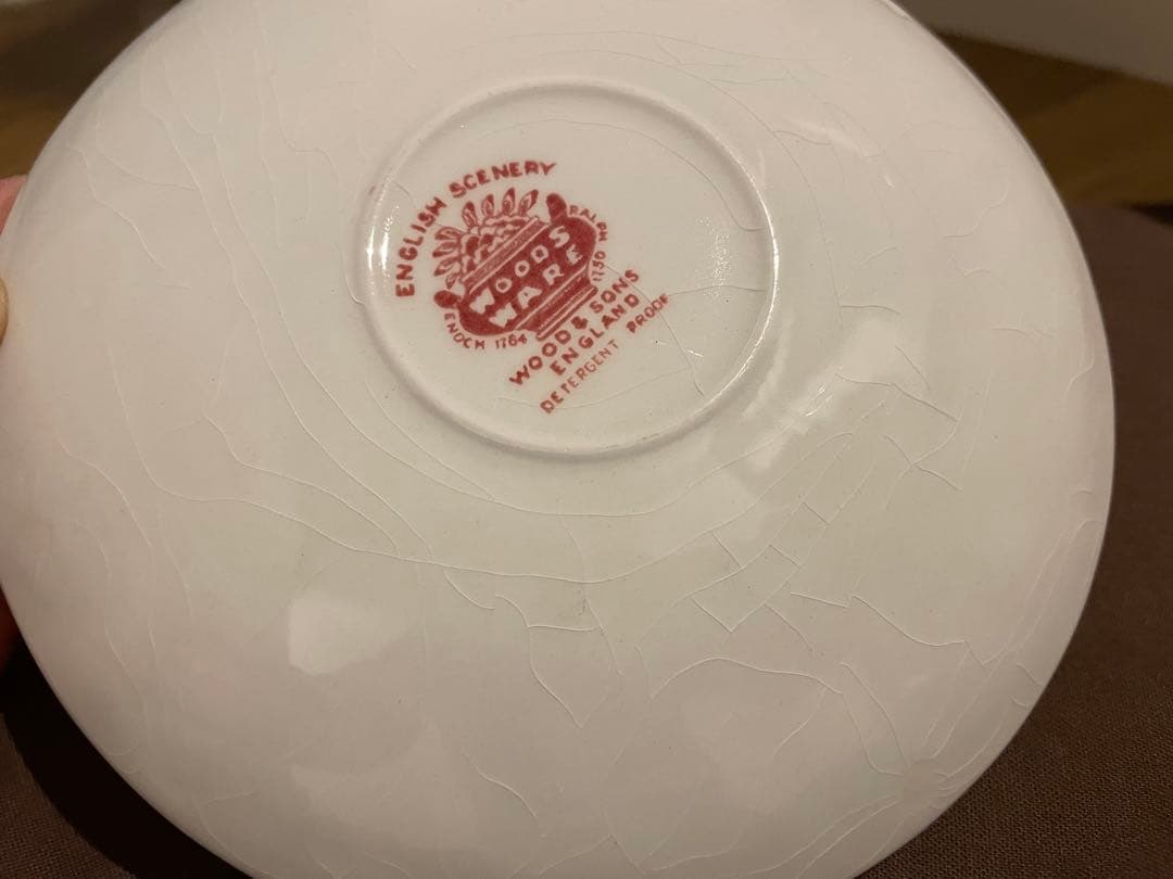 ウッド&サンズ ピンク皿3枚