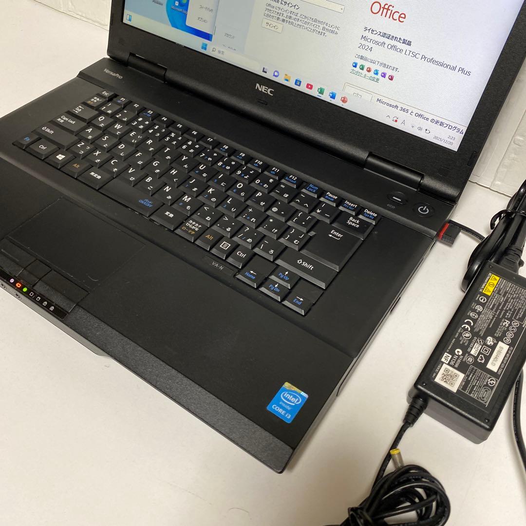 Windows11 オフィス付き　高速起動SSD128GB NECノートパソコン