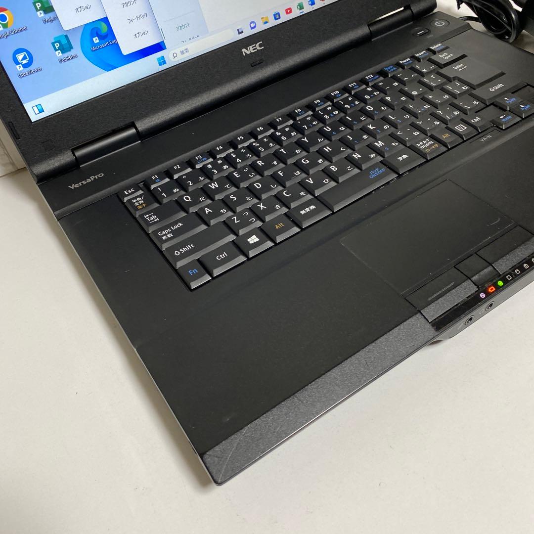 Windows11 オフィス付き　高速起動SSD128GB NECノートパソコン