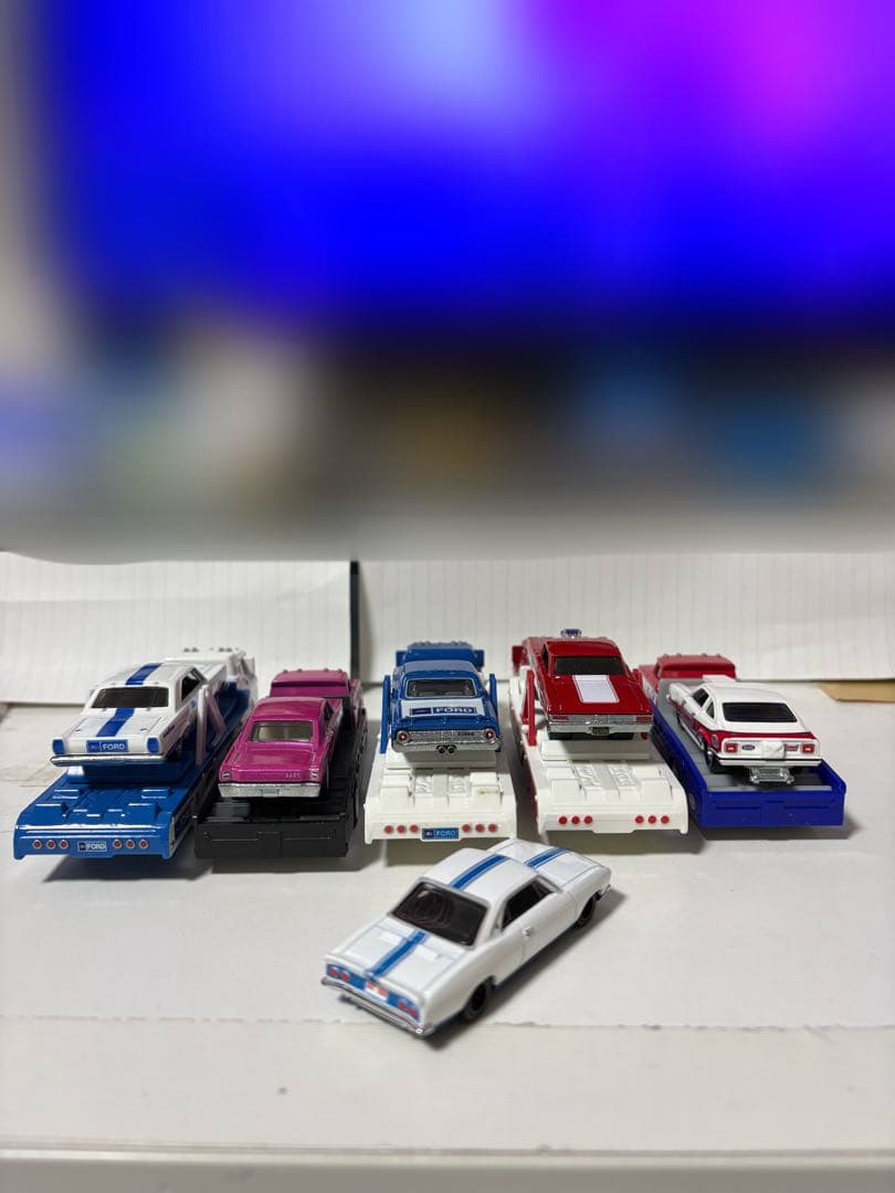 Hot Wheels ミニカー アメ車 トランスポート5台セット+1台&おまけ