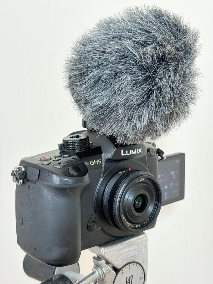 4K録画におすすめ 訳あり パナソニックGH5単焦点レンズ、外付けマイク付き