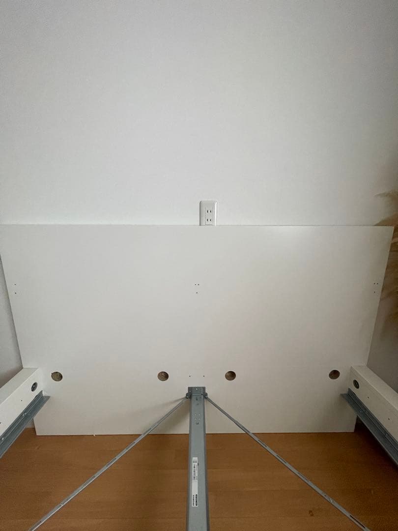 イケヤ　ベッドフレームダブル　MALM /ホワイト　説明書付