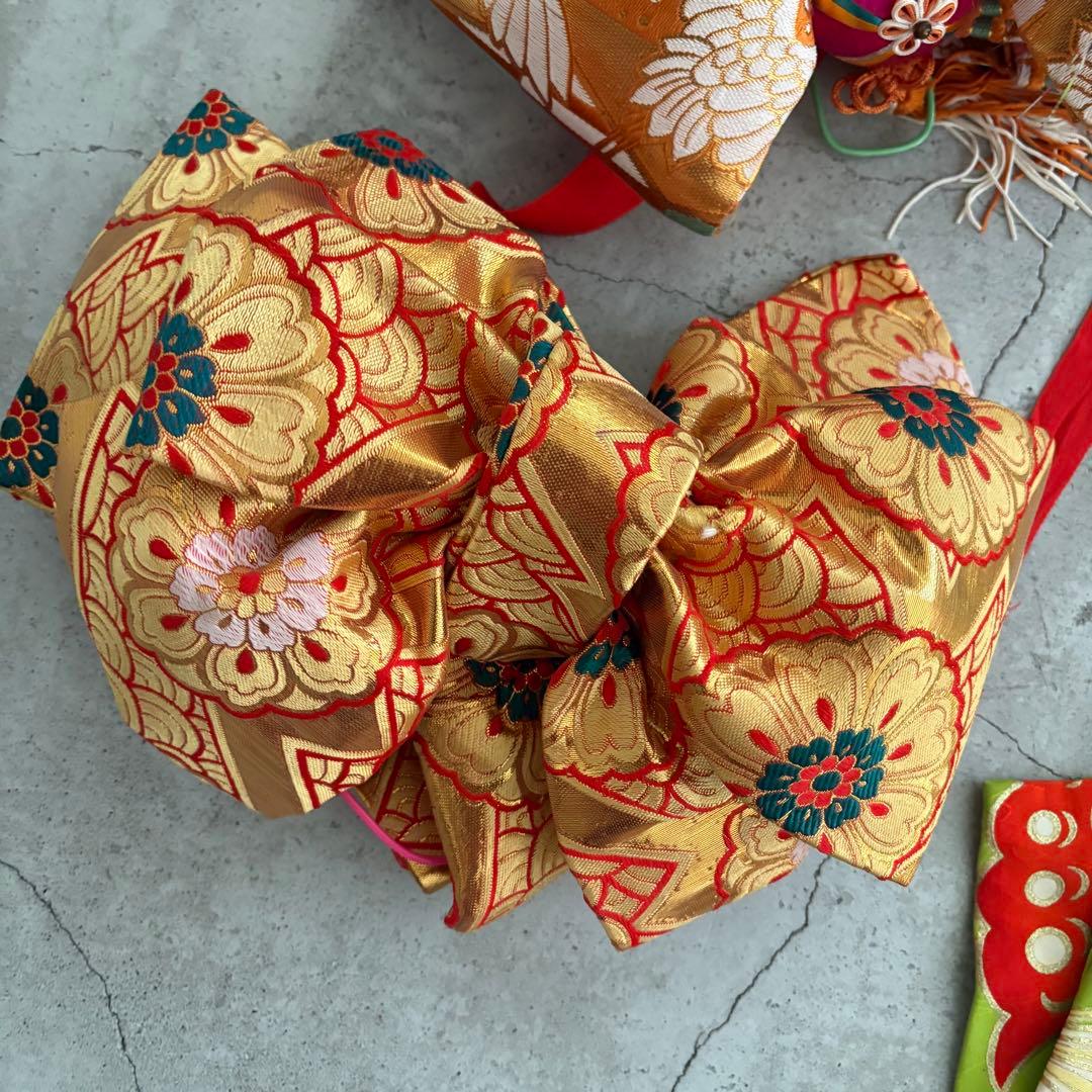 アンティーク着物7枚と作り帯2点セットおまとめ