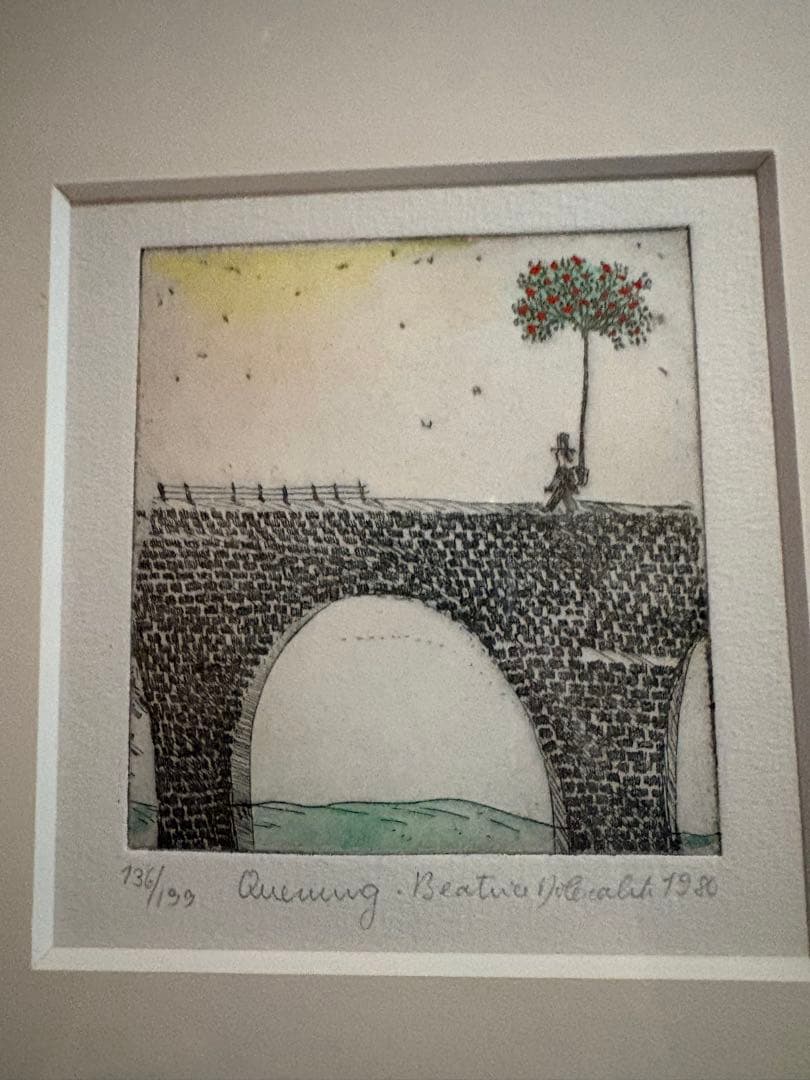 Queuing Beatrice V. Ronald 1980 版画