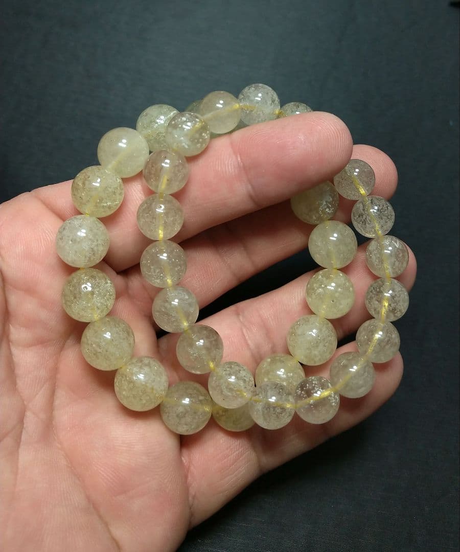 【お買い得】リビアングラス　２本セット　ブレスレット　シュワシュワ　美品