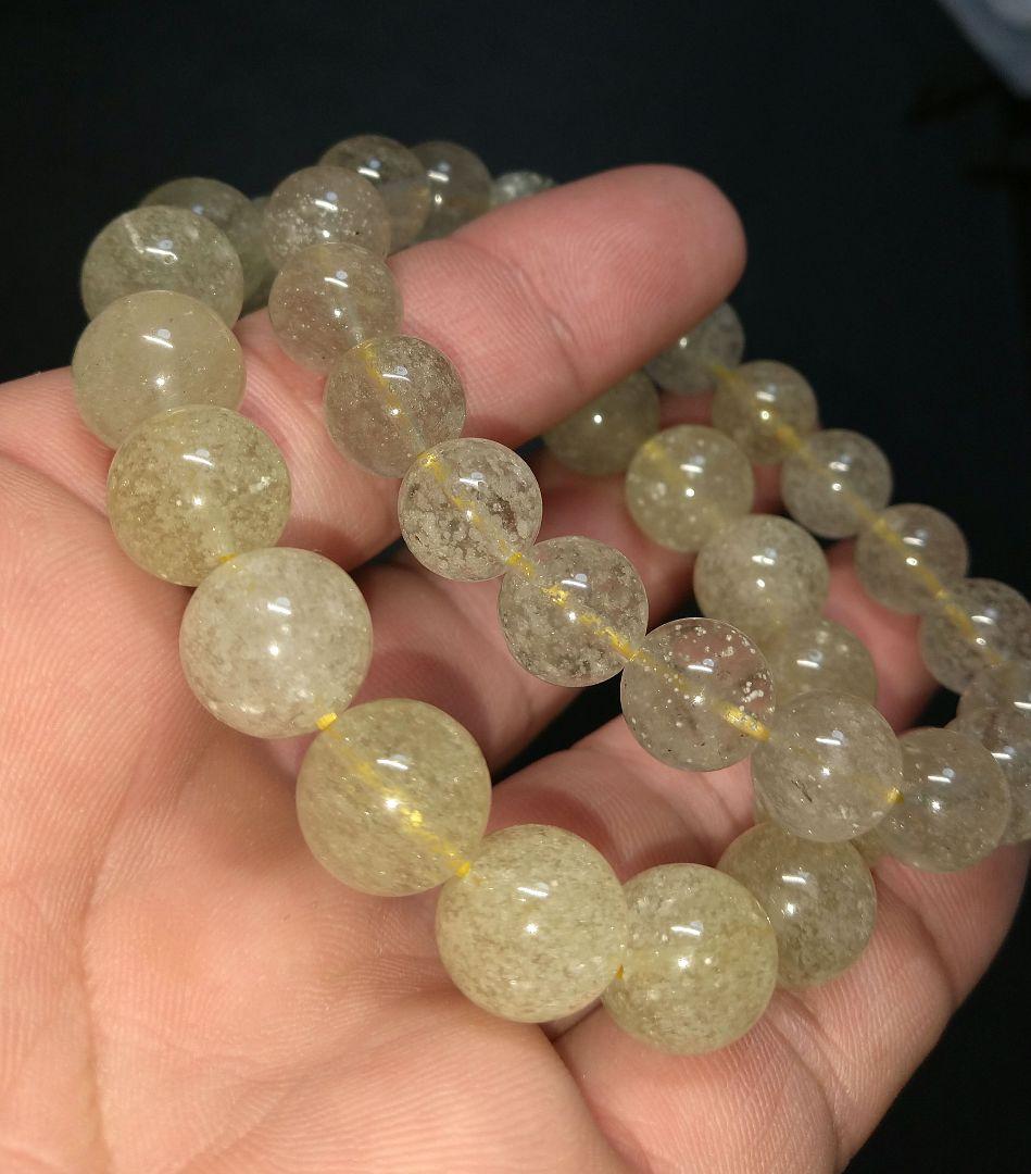 【お買い得】リビアングラス　２本セット　ブレスレット　シュワシュワ　美品