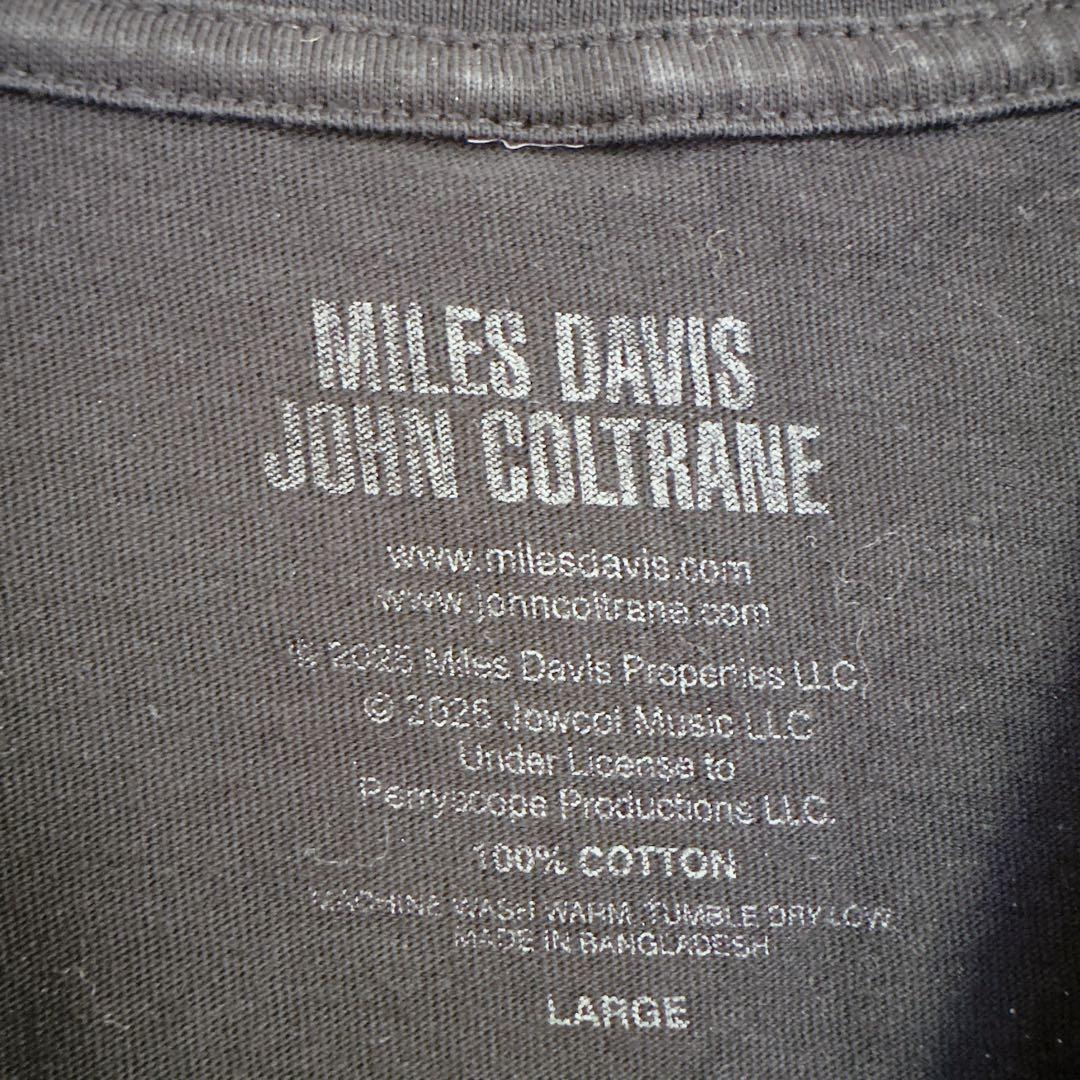 MILES DAVIS & JOHN COLTRANE Tシャツ Lサイズ 黒