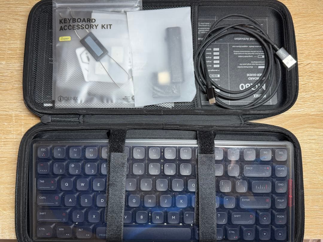 IQUNIX MQ80 Black ロープロファイルキーボード　フルセット