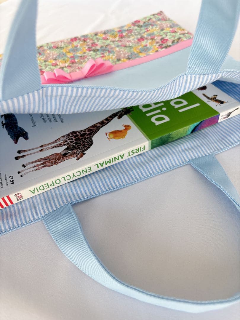 リバティ×グログランリボン　入園入学3点セット(ベビーピンク×フラワートップス)