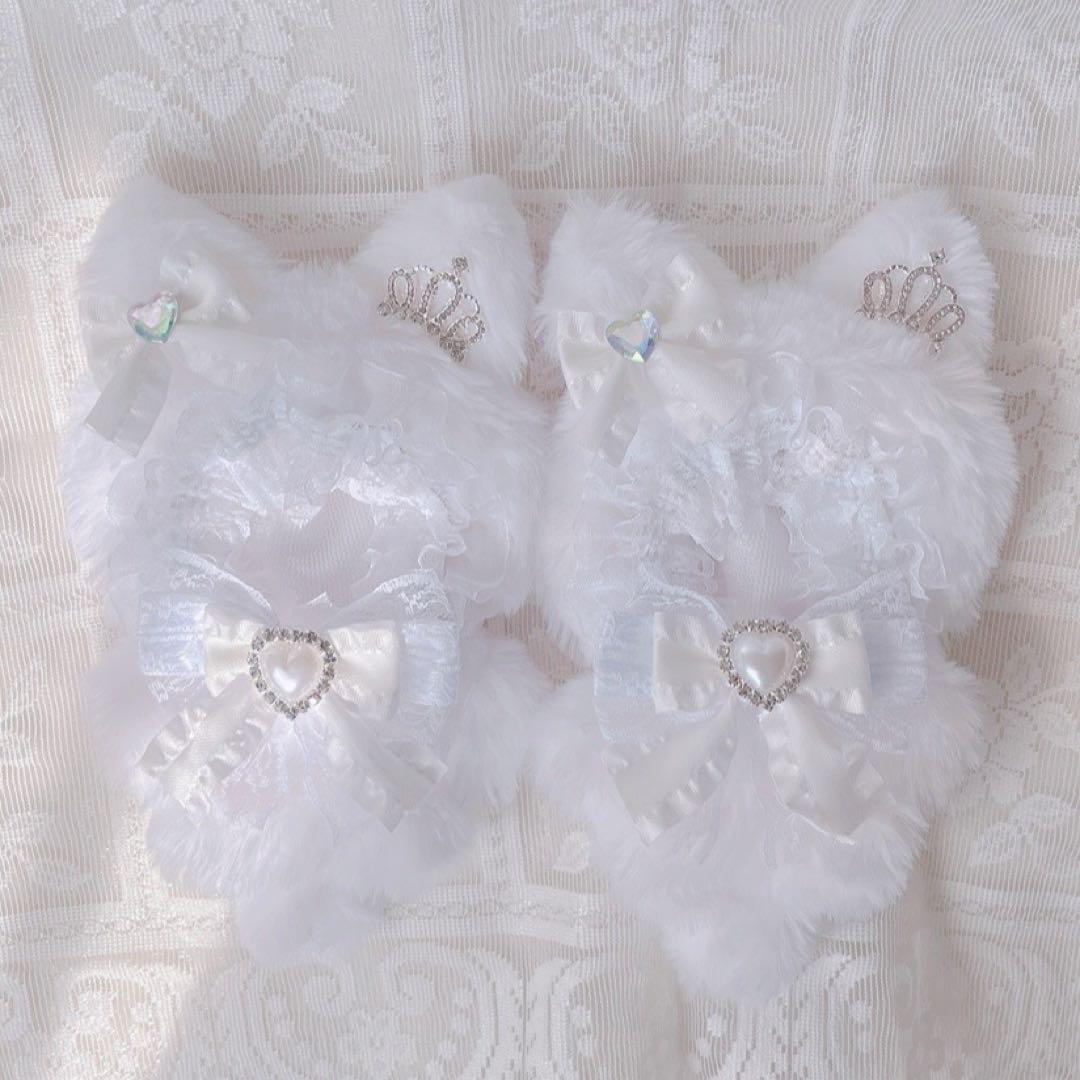 b121 ぬい服 12cm ちびぐるみ 着ぐるみ 天使 ギャルズ ねこセット