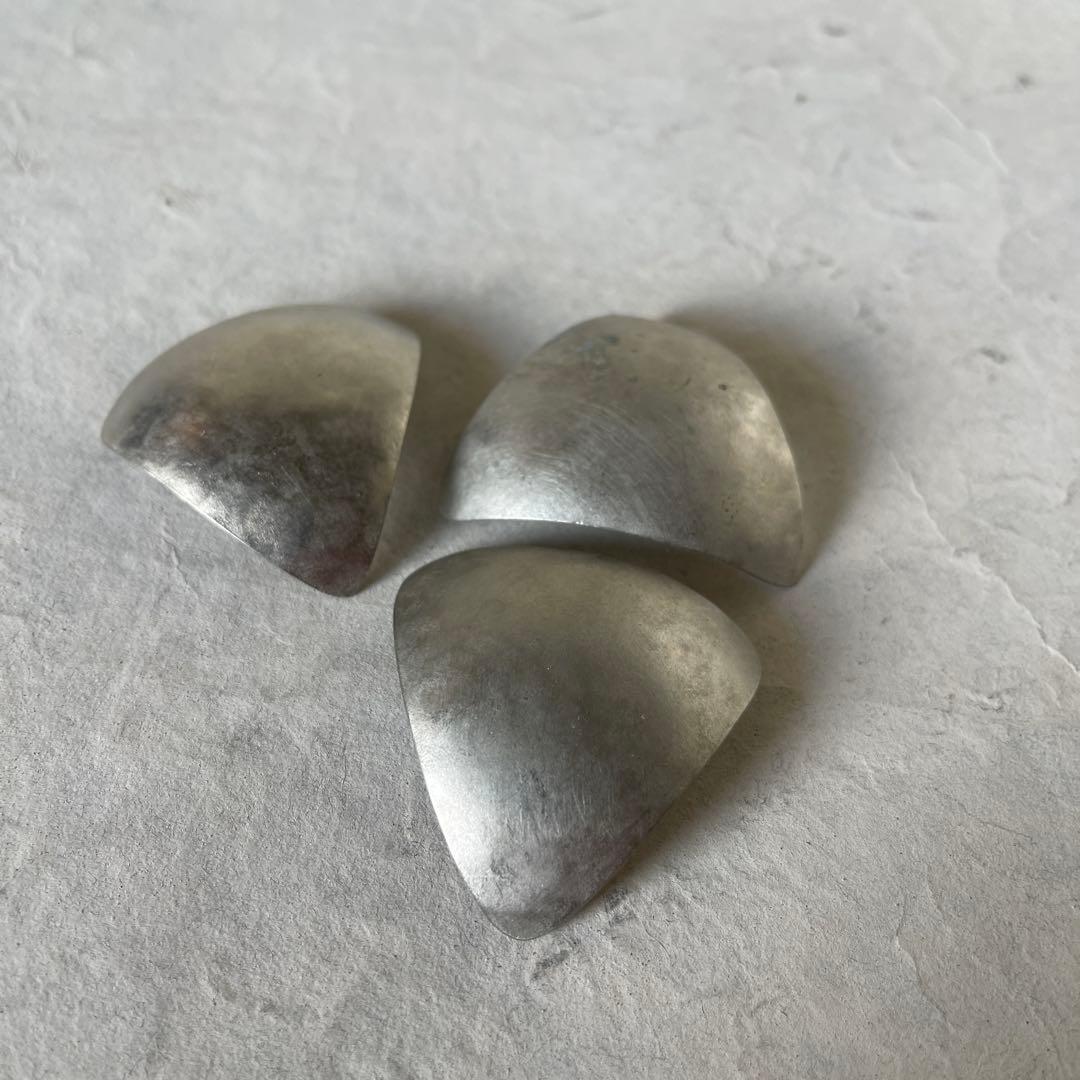 坂野友紀 箸置き/豆皿3枚セット 洋白希少 大人気