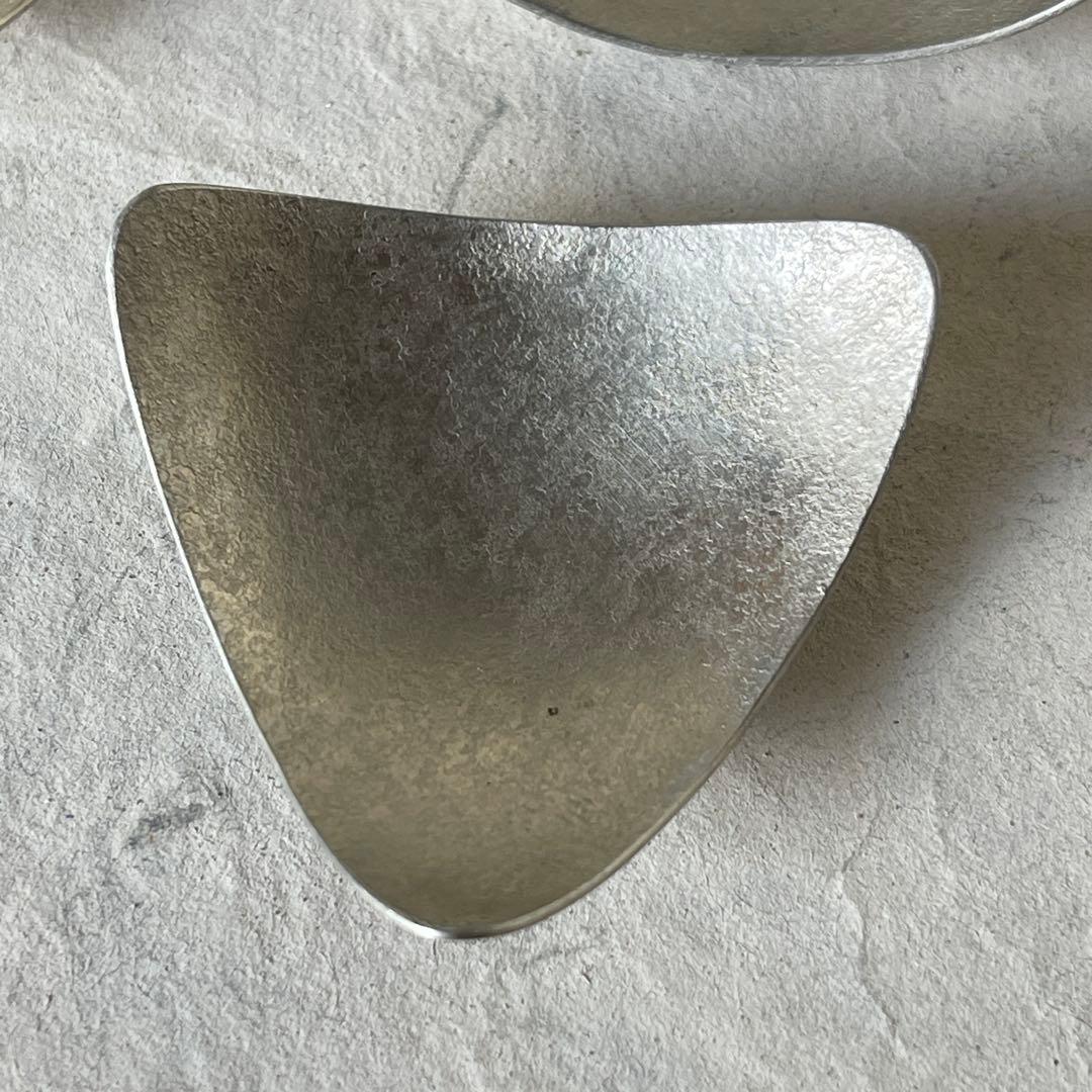 坂野友紀 箸置き/豆皿3枚セット 洋白希少 大人気