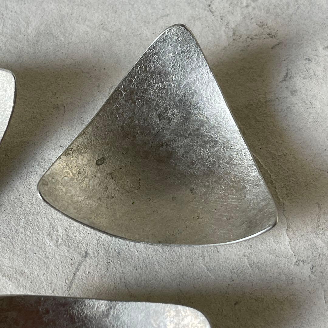 坂野友紀 箸置き/豆皿3枚セット 洋白希少 大人気