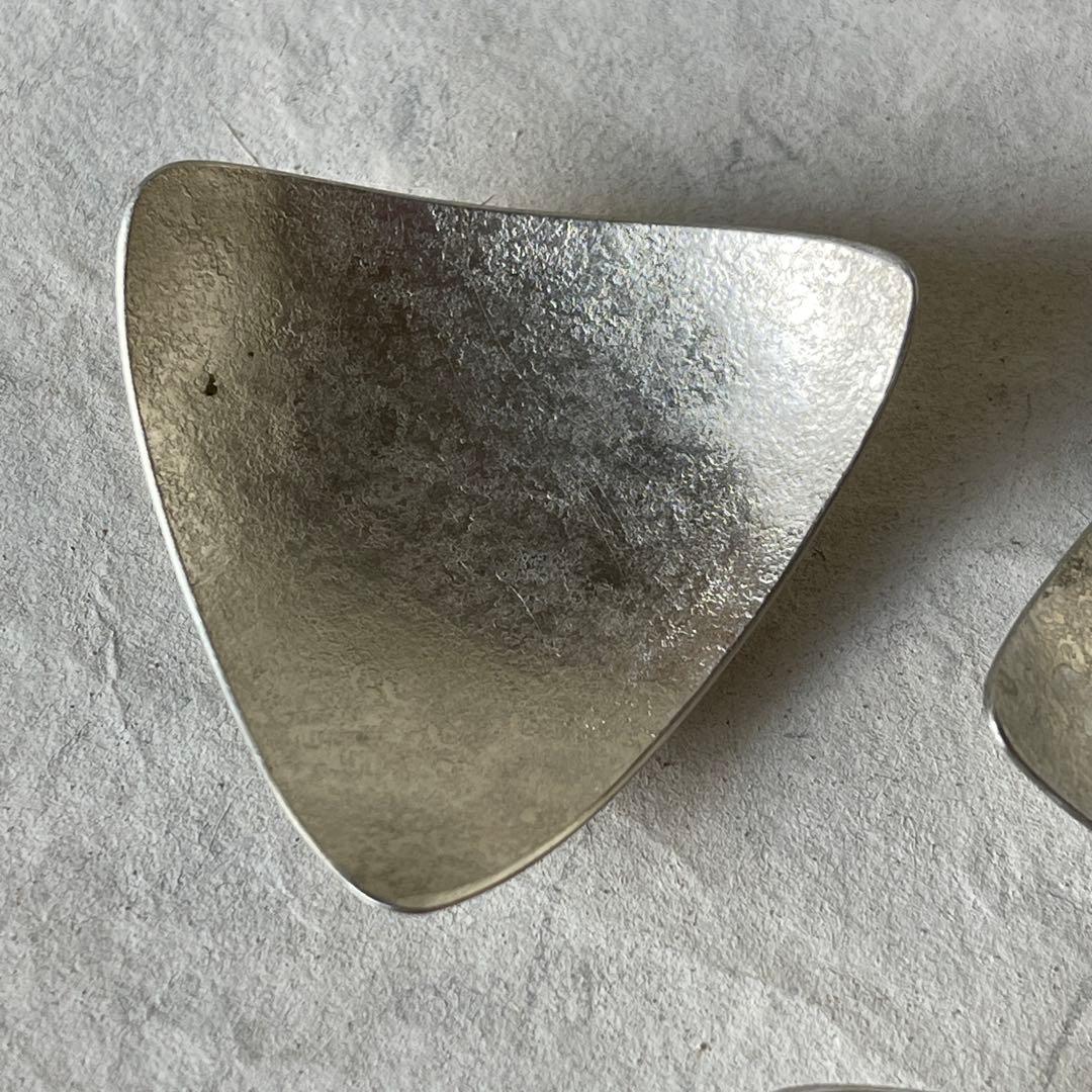 坂野友紀 箸置き/豆皿3枚セット 洋白希少 大人気