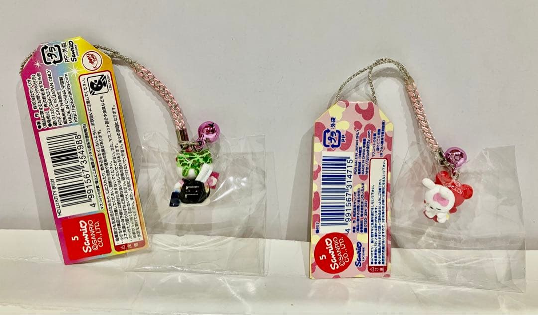 ハローキティ 根付 ストラップ 東京限定 秋葉原バージョン 2種セット
