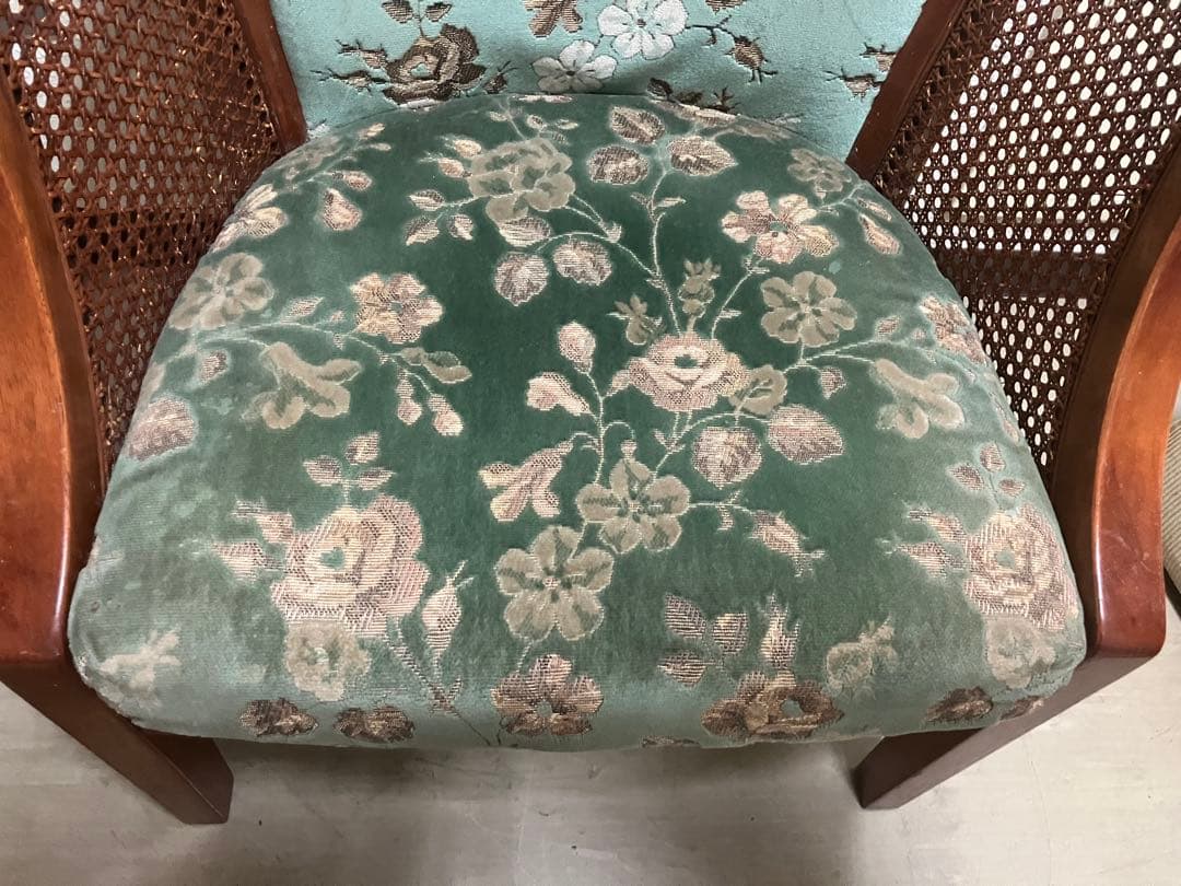 希少品　三越家具ブルージュ　クラシックヴィンテージアームチェア　1人掛けソファ