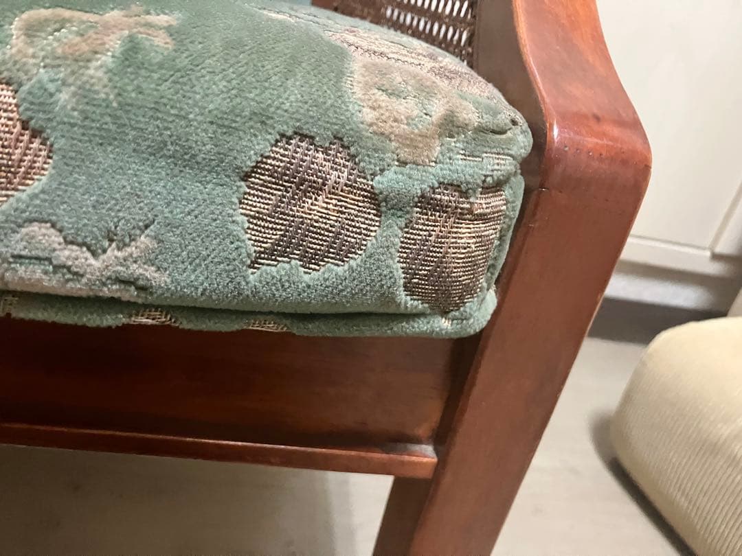 希少品　三越家具ブルージュ　クラシックヴィンテージアームチェア　1人掛けソファ