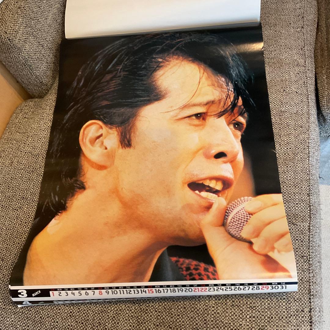 の*猫様 当時物 矢沢永吉1987年B2カレンダー 7枚 正規品　ポスター　YA