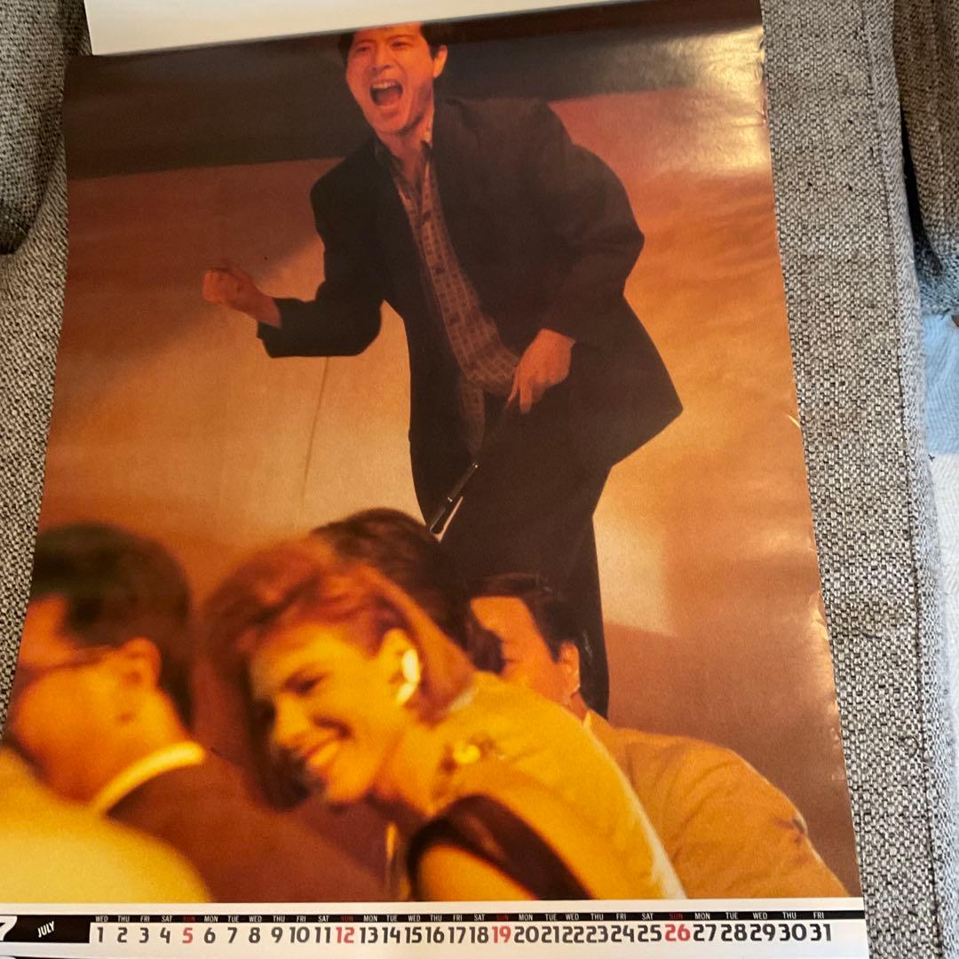 の*猫様 当時物 矢沢永吉1987年B2カレンダー 7枚 正規品　ポスター　YA