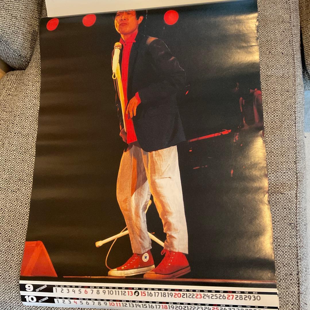 の*猫様 当時物 矢沢永吉1987年B2カレンダー 7枚 正規品　ポスター　YA