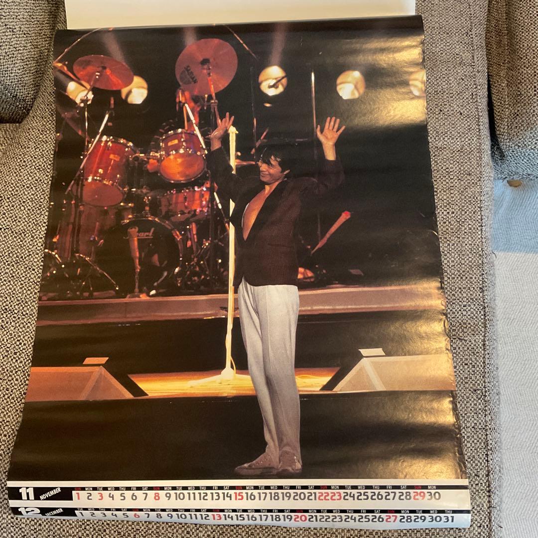 の*猫様 当時物 矢沢永吉1987年B2カレンダー 7枚 正規品　ポスター　YA