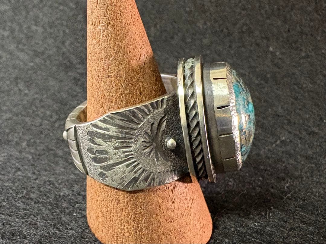 パージャンターコイズのハンドメイドリング