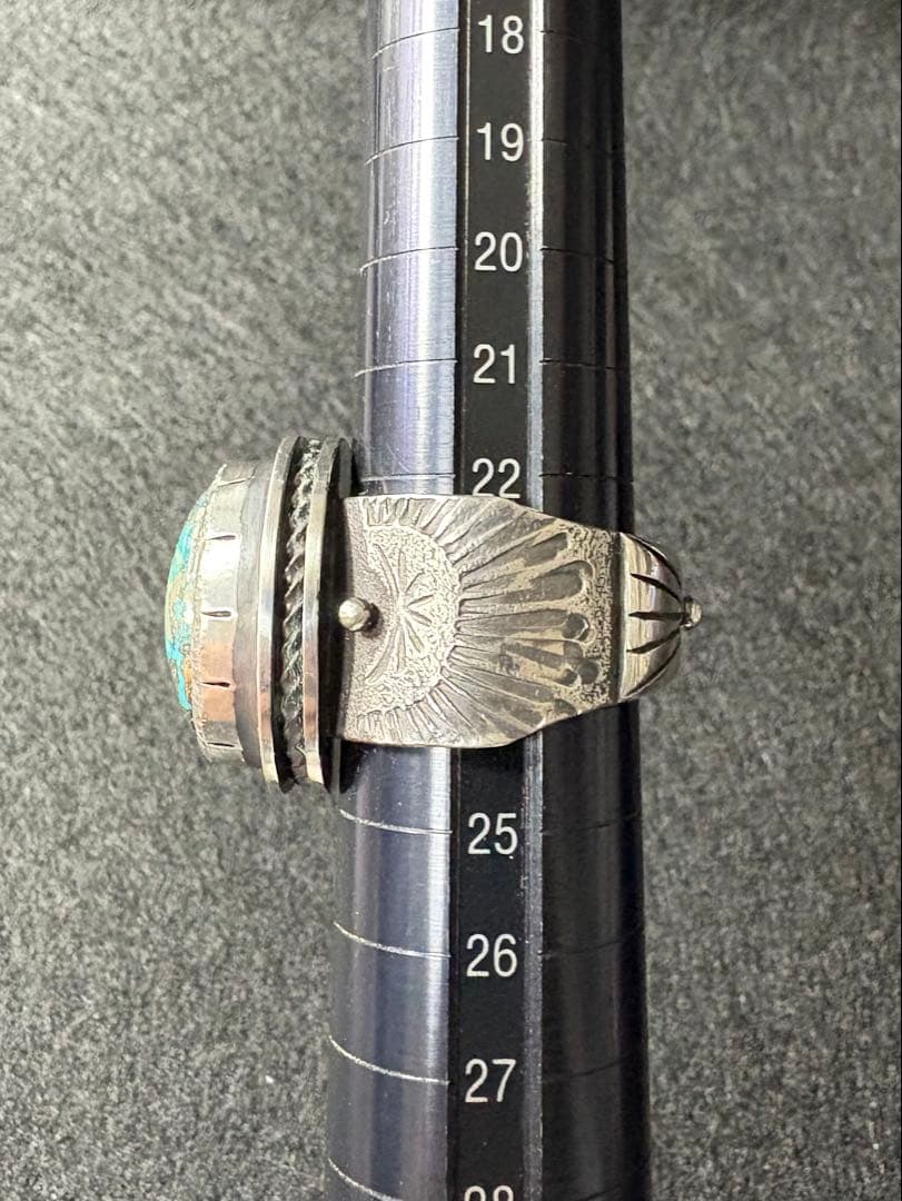 パージャンターコイズのハンドメイドリング