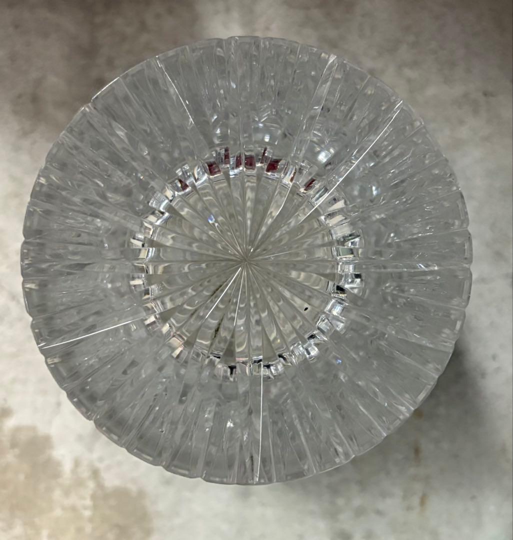 クリスタルガラス 花瓶 フレア型