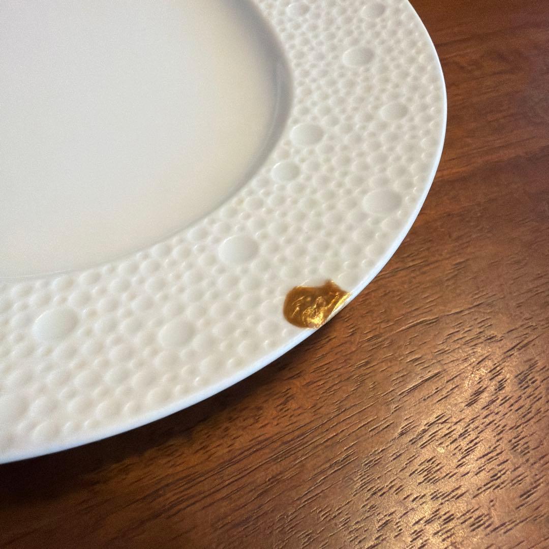 BERNARDAUD エキュム　楕円形皿　✴︎かけあり　補修済