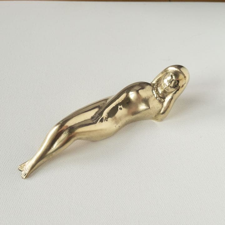 【匿名配送】裸婦 真鍮製 栓抜き 作家物