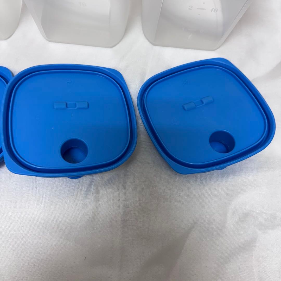 タッパーウェア　スクエア　sライン　1l 4個まとめ売り