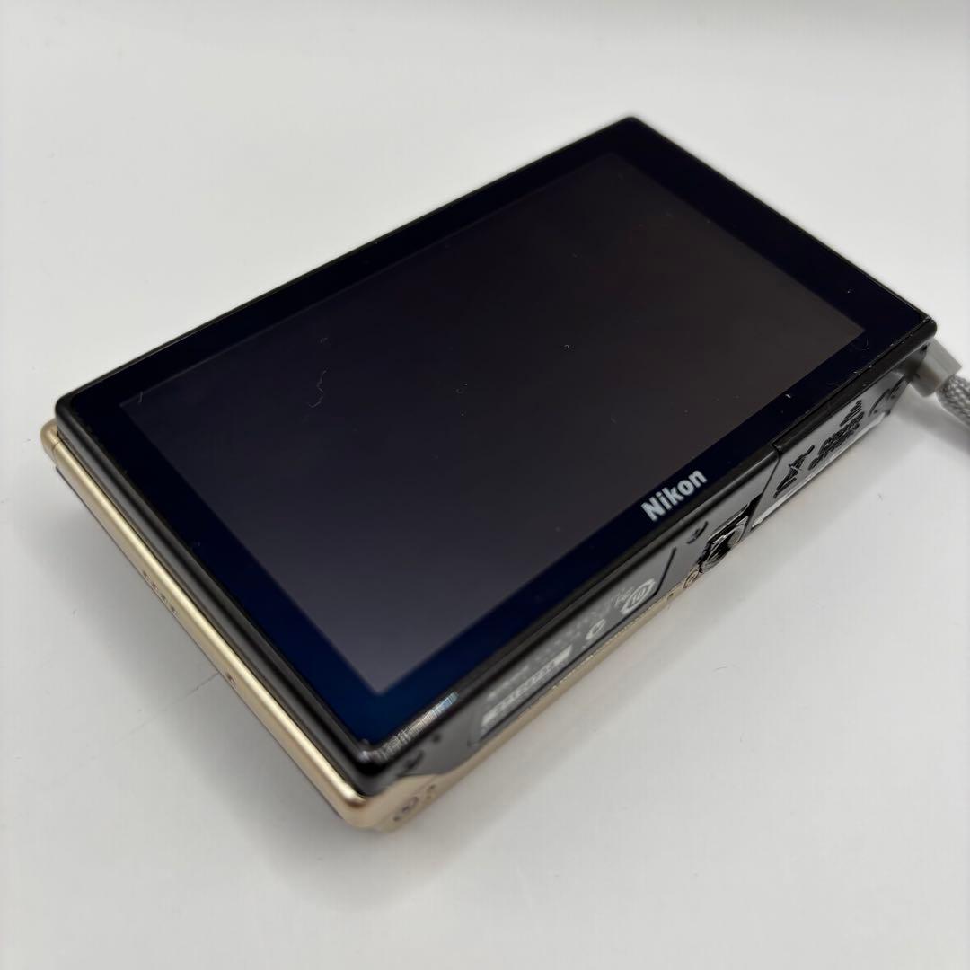 【美品】NIKON COOLPIX S60 ゴールド コンパクトデジタルカメラ