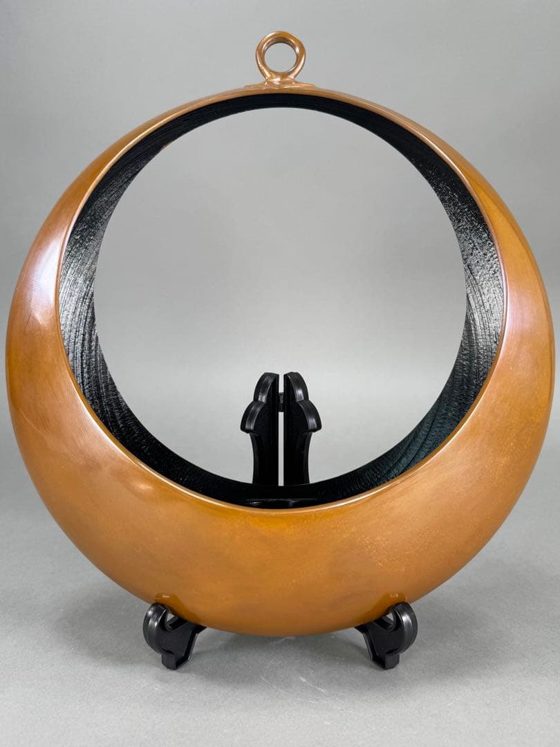 いけばな　池坊　満月唐銅吊花器　古流　草月流　小原流　花瓶　華道具　未使用