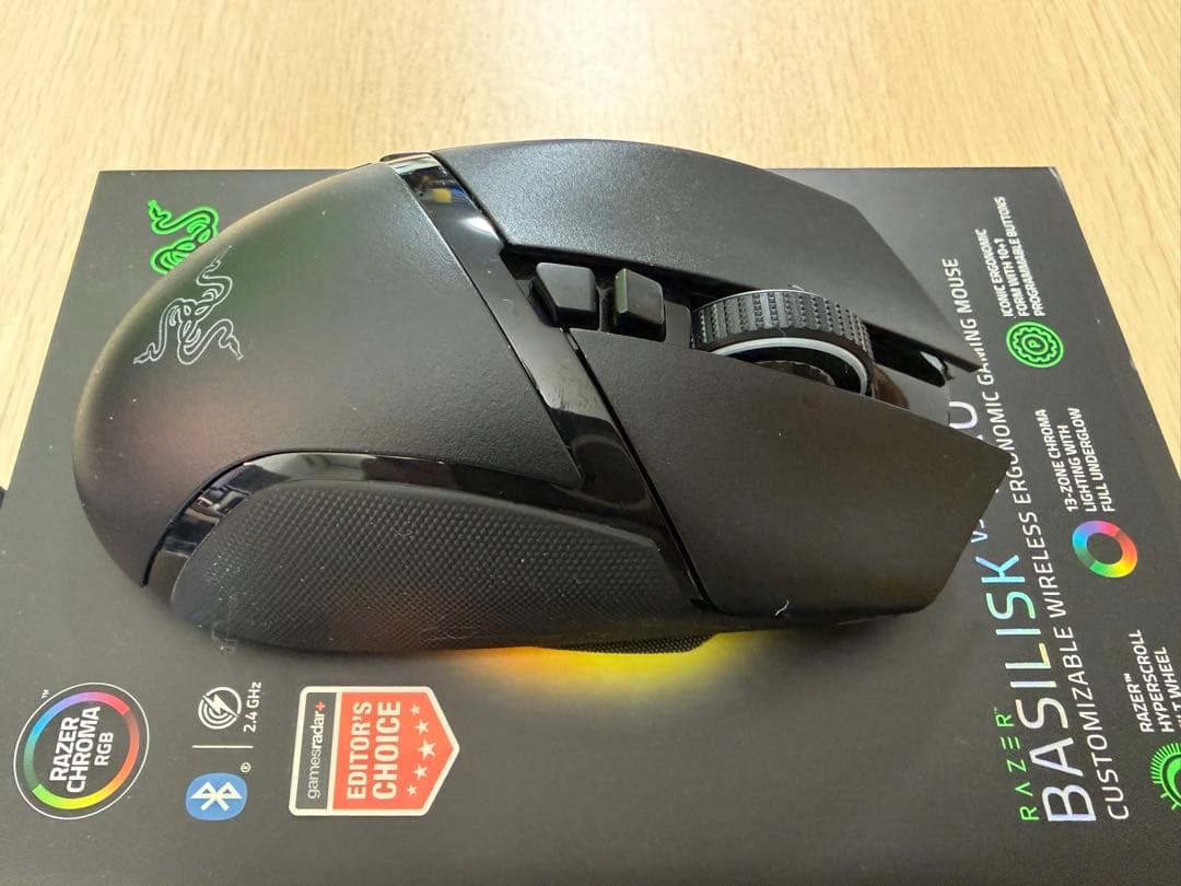 マウス・トラックボール RazerBasiliskV3Pro + RazerMOUSEDOCKPRO