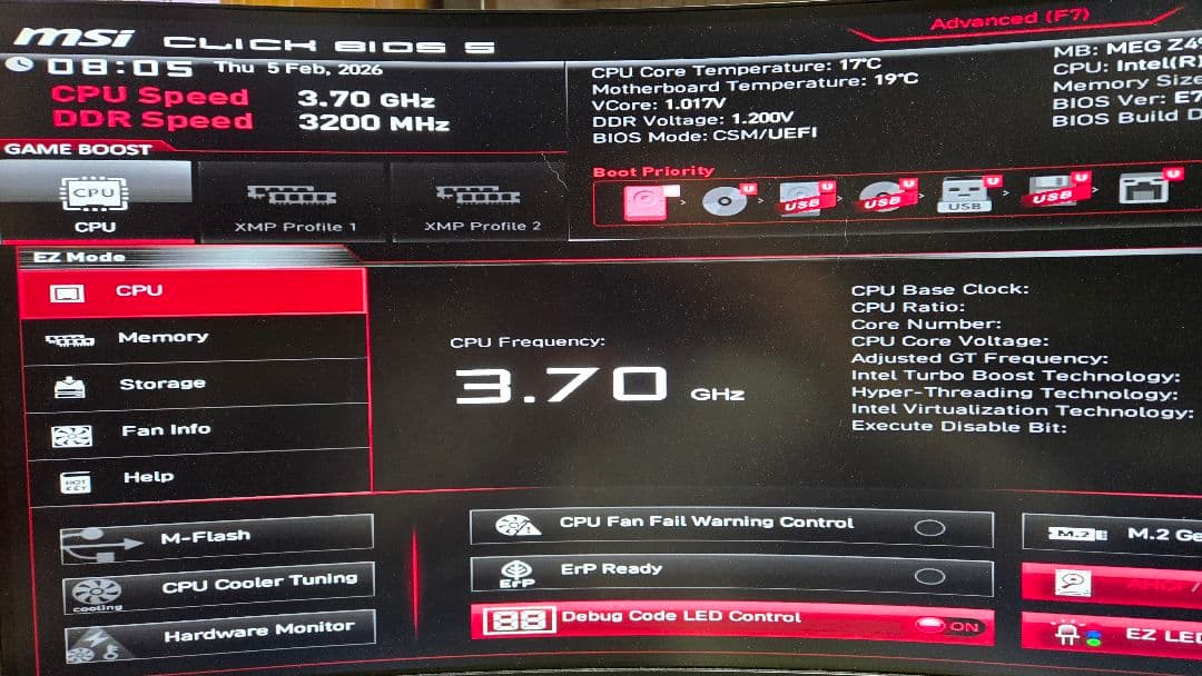 MSI z490 unify マザーボード