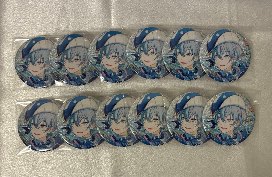 プロセカ 青柳冬弥 グリッター缶バッジ グリ缶 46b