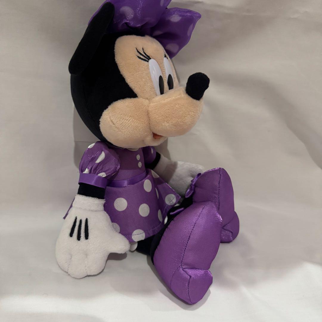 新品未使用ミニー ぬいぐるみチャーム パープル ミニーの日　タグ付きパルパルーザ