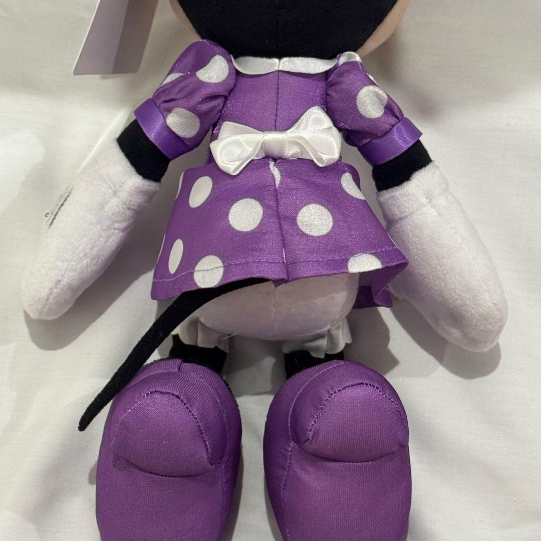 新品未使用ミニー ぬいぐるみチャーム パープル ミニーの日　タグ付きパルパルーザ