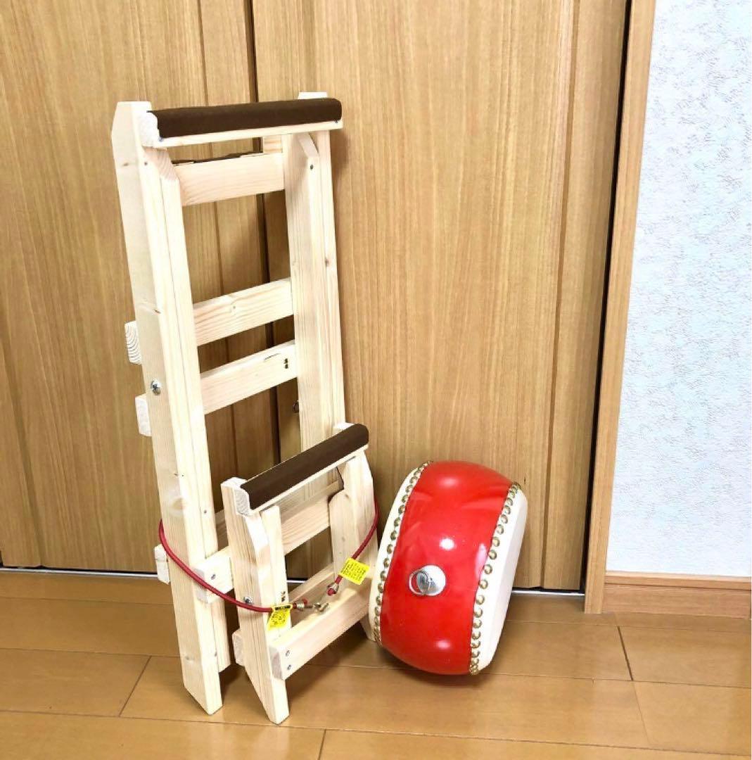 太鼓台　(キッズ和太鼓用)立奏台と座台のセット