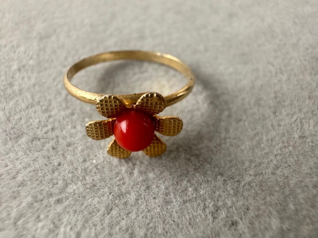 本珊瑚　サンコ　ピアス　イヤリング　指輪　まとめ　ヴィンテージ　アクセサリー