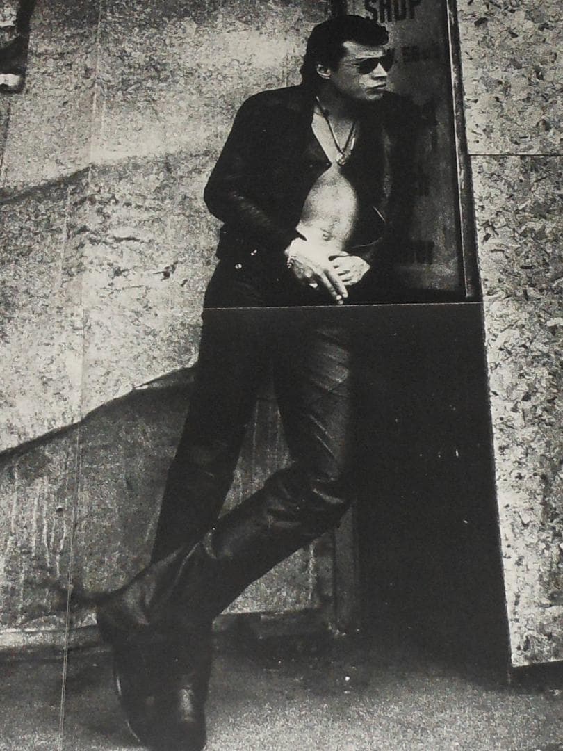 舘ひろし　直筆サイン　ポスター　クールス　ＣＯＯＬＳ　皮ジャンハーレー　西部警察