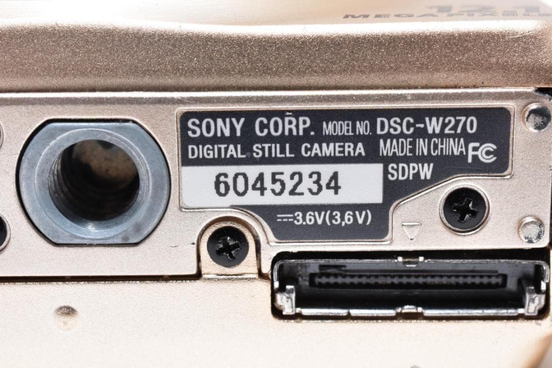ソニー　SONY Cyber-shot DSC-W270 ゴールド ＃A413
