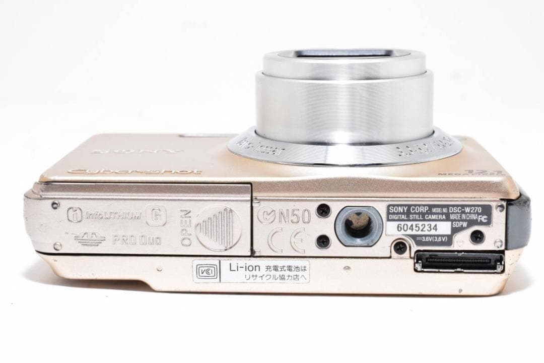 ソニー　SONY Cyber-shot DSC-W270 ゴールド ＃A413