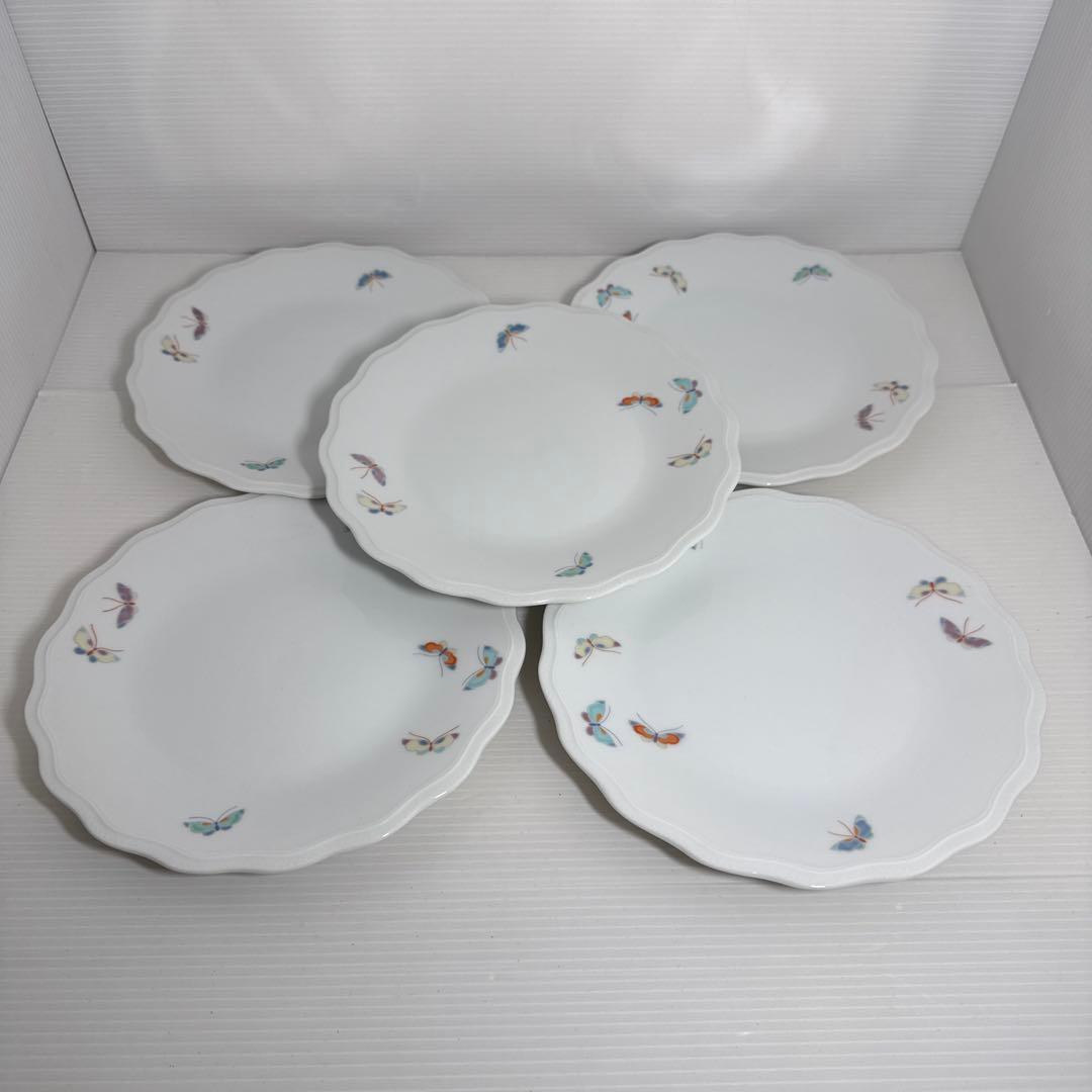 深川製磁 蝶 中皿、小判皿、深鉢 2箱11点セット