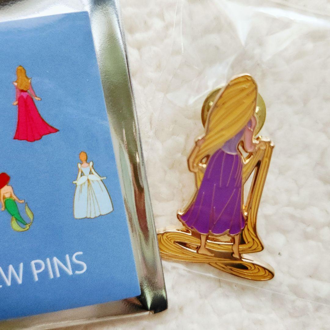 ディズニープリンセス100周年　限定ピンバッジ　バックビューピンズ　コンプリート