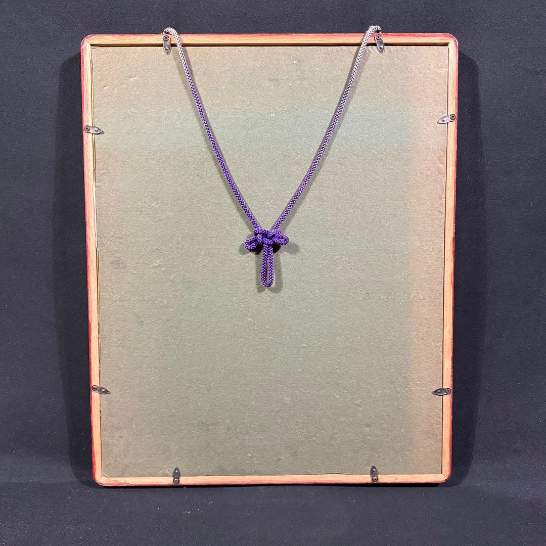 H2 歌川広重 「東京名勝圖會 金龍山歳の市」 木版画 額 美術品