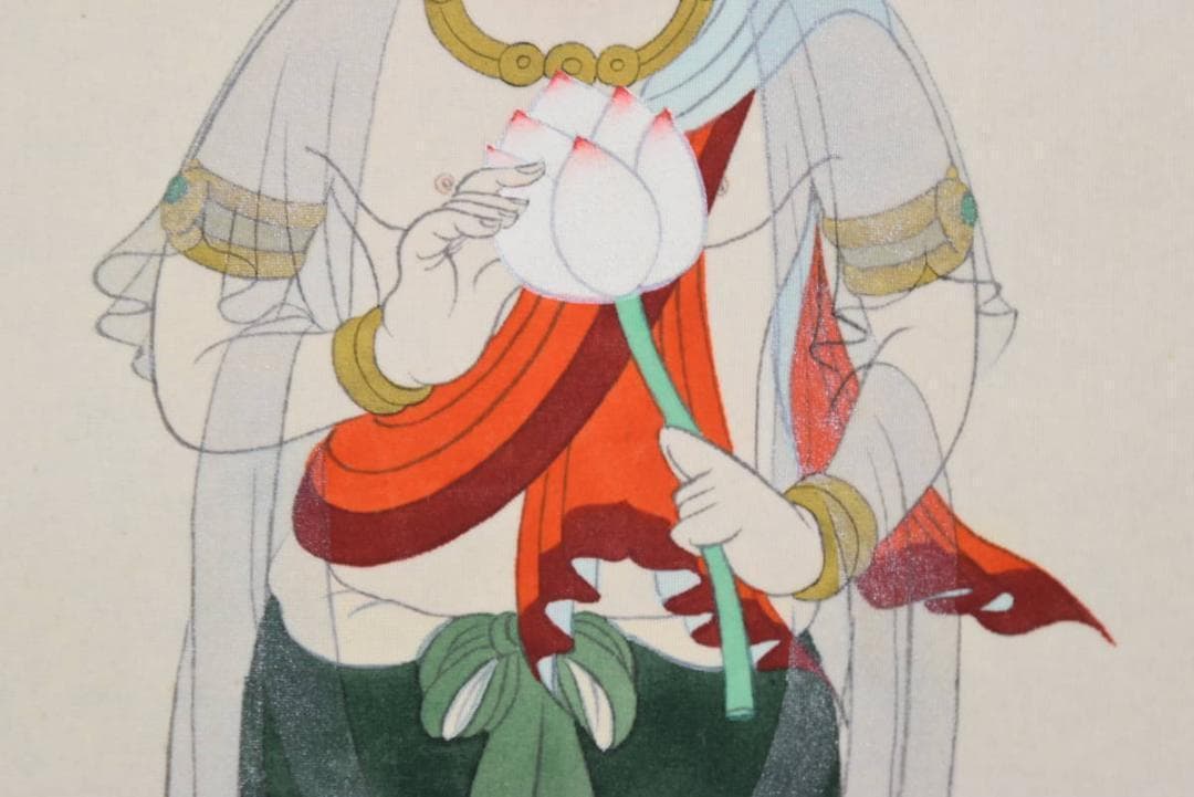 三十三ヶ所/西国三十三箇所霊場集印肉筆掛軸/仏事掛/掛軸/名家伝来/AA-561