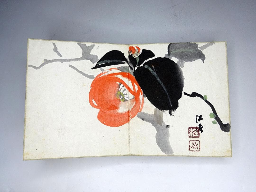 #希少 #画帳 #彩色 #肉筆 #書 #図帳 #日本画 #花鳥 #風景 #和本